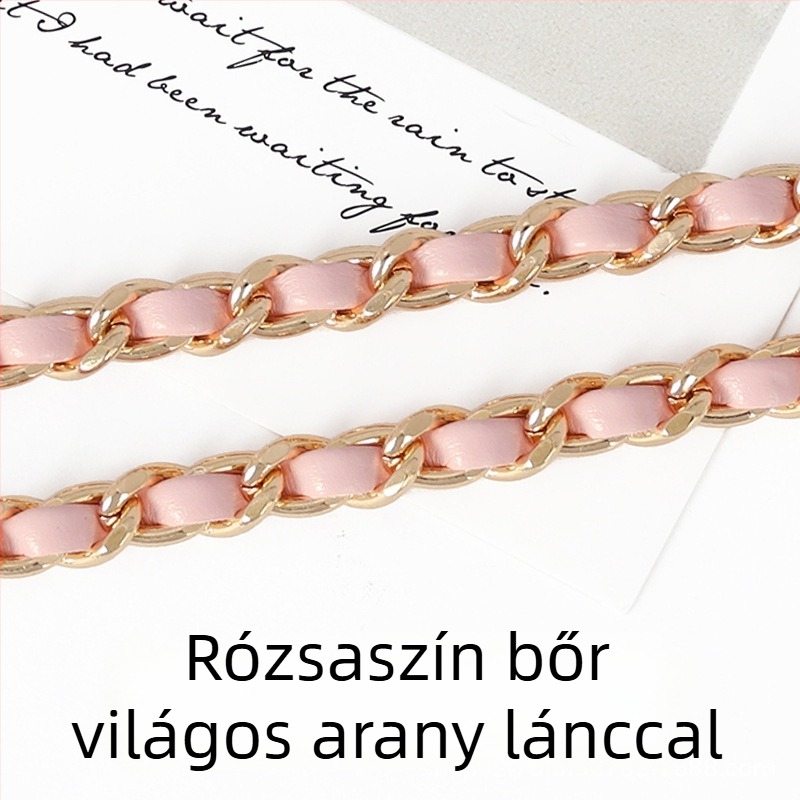PU bőr táska láncos vállpánt, hosszabbított crossbody használathoz