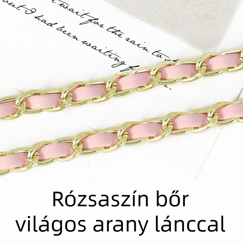 PU bőr táska láncos vállpánt, hosszabbított crossbody használathoz