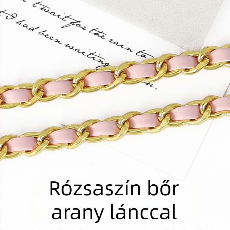 PU bőr táska láncos vállpánt, hosszabbított crossbody használathoz