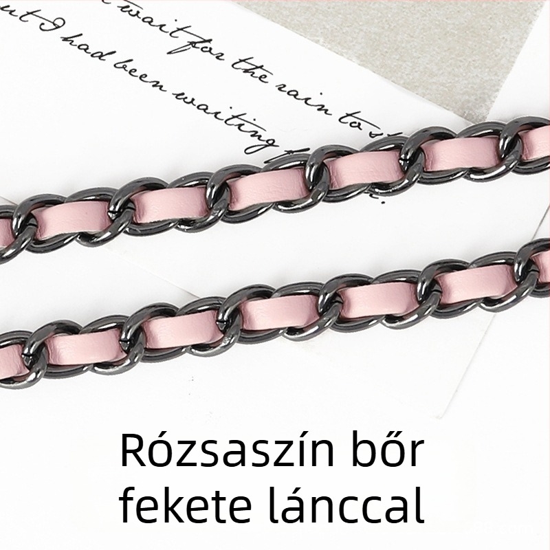 PU bőr táska láncos vállpánt, hosszabbított crossbody használathoz