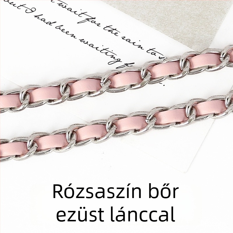 PU bőr táska láncos vállpánt, hosszabbított crossbody használathoz