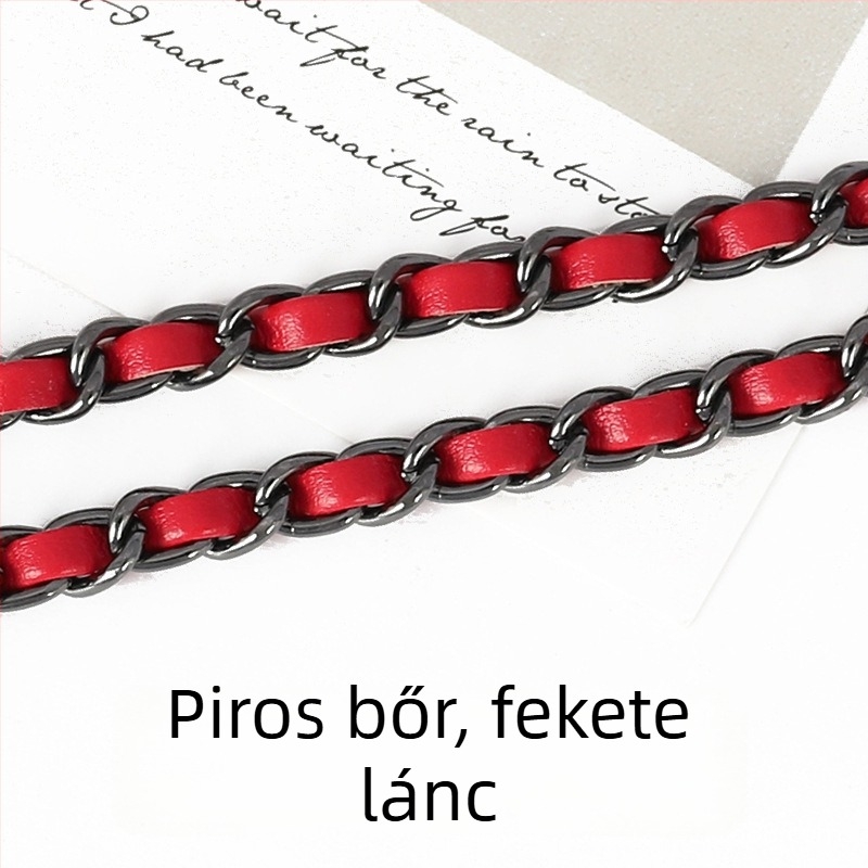 PU bőr táska láncos vállpánt, hosszabbított crossbody használathoz