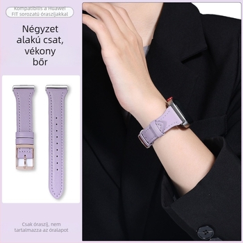 Huawei Fit4/Pro óraszíj, FIT1/2/3 csattal, uniszex, valódi bőr