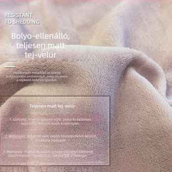 Téli vastag tej Velúr lepedő, puha felülettel, tatami matracvédő és korall Velúr ágyneműkészlet