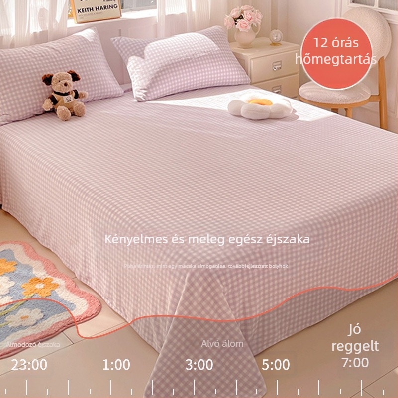 Milk Velvet ágyneműhuzat, méret 180x200-220 cm, téli vastag plüss velúr, fleece béléssel