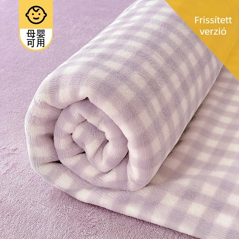 Milk Velvet ágyneműhuzat, méret 180x200-220 cm, téli vastag plüss velúr, fleece béléssel