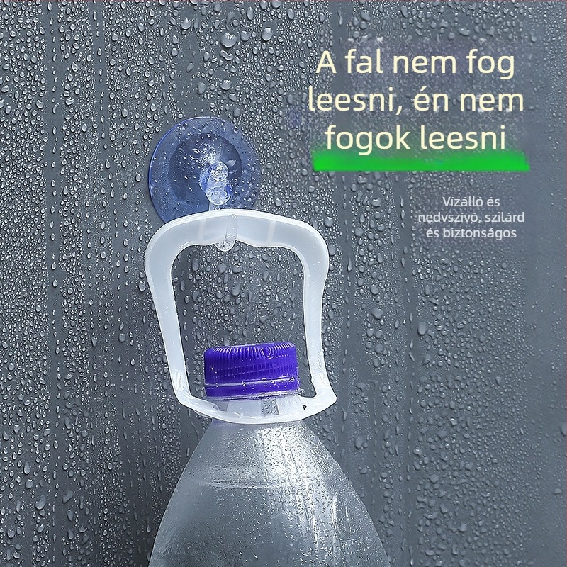 Műanyag szívókampó, egyrészes, modern minimalist design, falra szerelhető, max teherbírás 5 kg