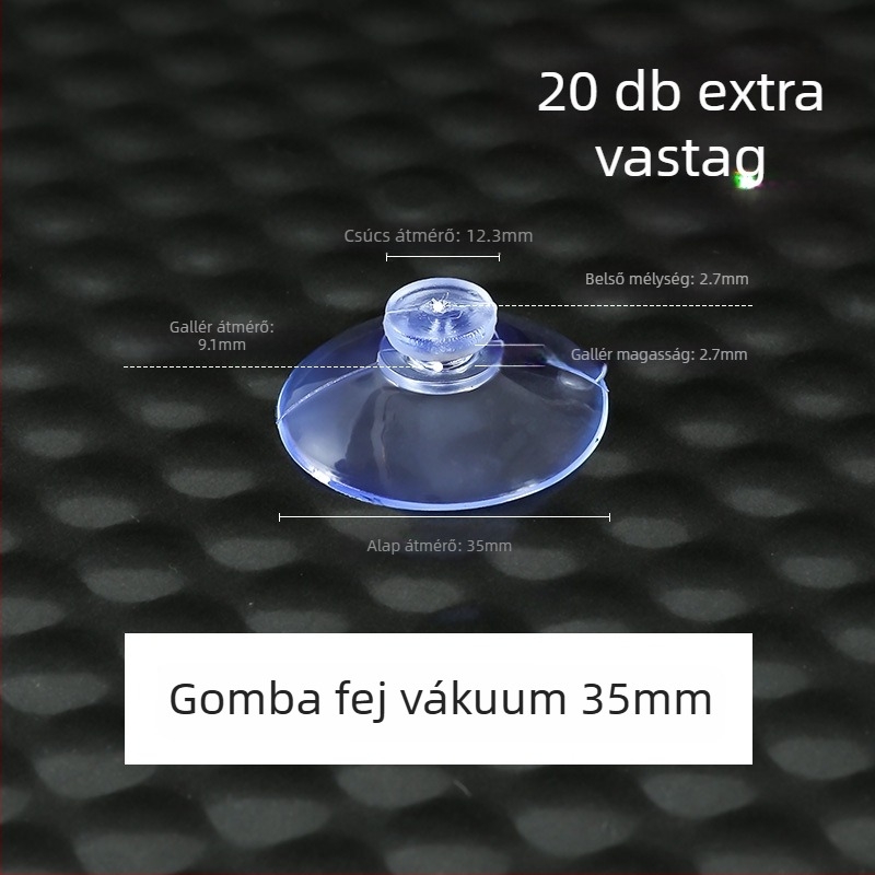 Műanyag szívókampó, egyrészes, modern minimalist design, falra szerelhető, max teherbírás 5 kg