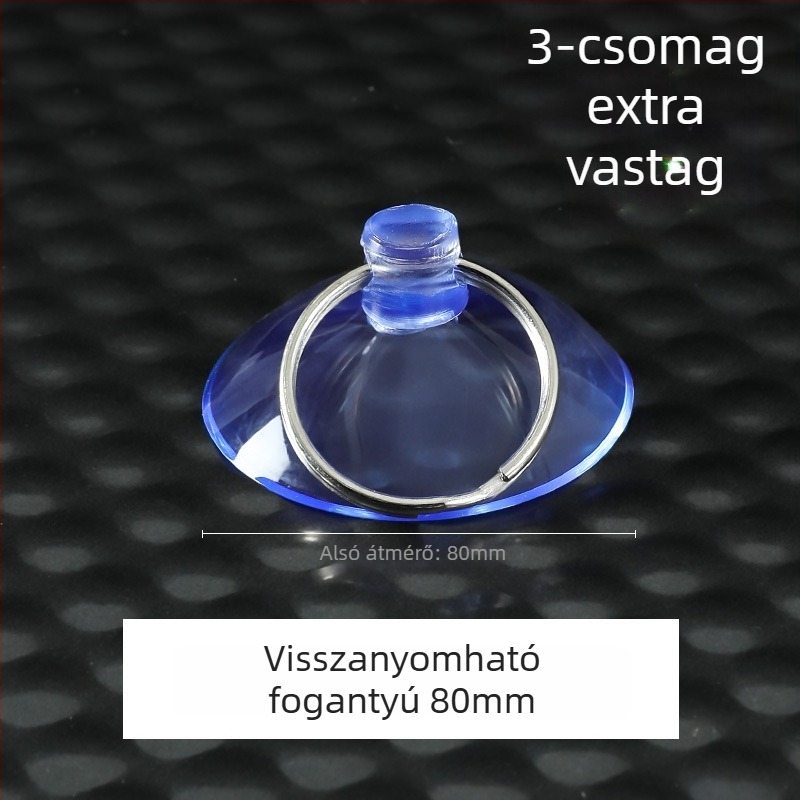 Műanyag szívókampó, egyrészes, modern minimalist design, falra szerelhető, max teherbírás 5 kg