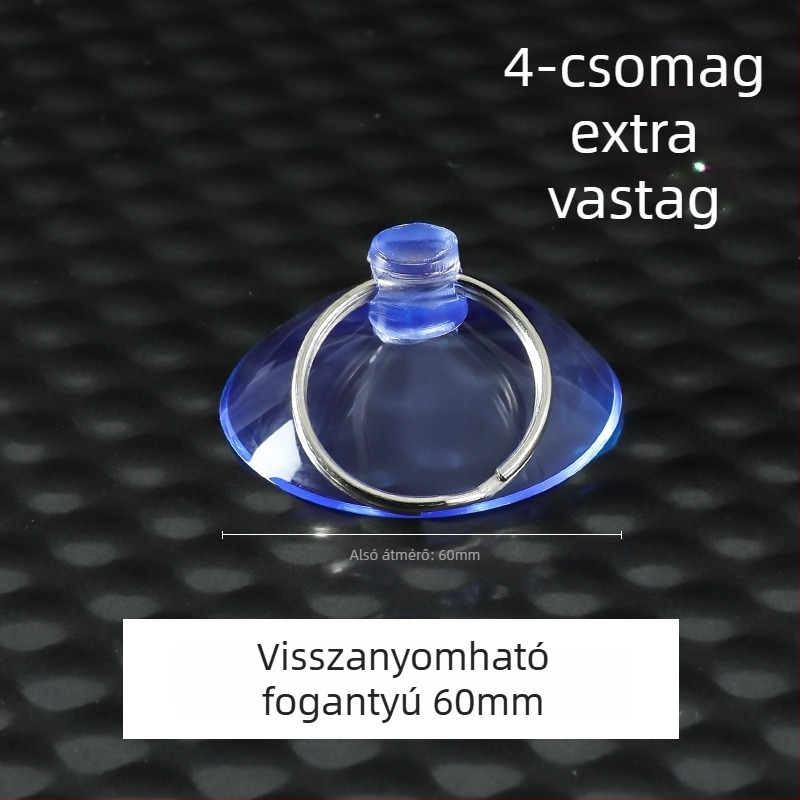 Műanyag szívókampó, egyrészes, modern minimalist design, falra szerelhető, max teherbírás 5 kg
