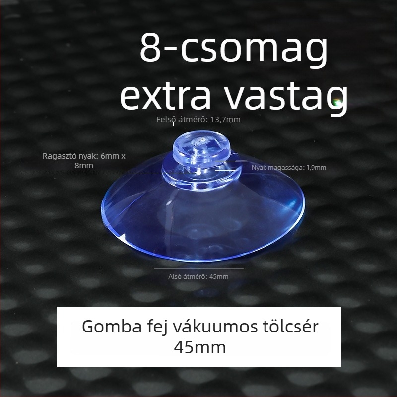 Műanyag szívókampó, egyrészes, modern minimalist design, falra szerelhető, max teherbírás 5 kg