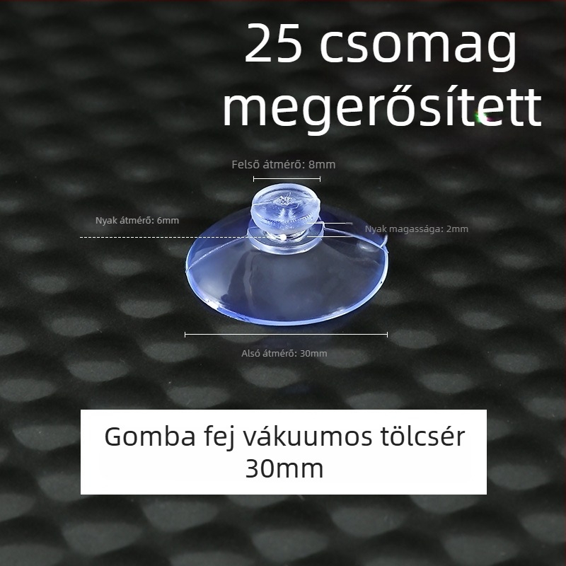 Műanyag szívókampó, egyrészes, modern minimalist design, falra szerelhető, max teherbírás 5 kg