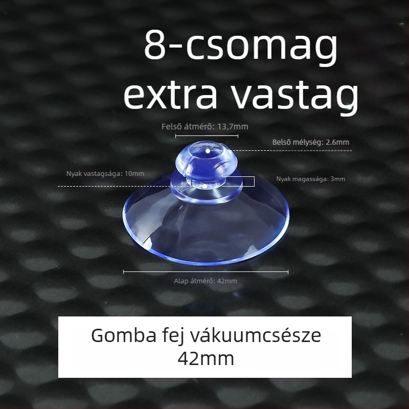 Műanyag szívókampó, egyrészes, modern minimalist design, falra szerelhető, max teherbírás 5 kg