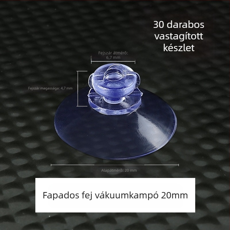 Műanyag szívókampó, egyrészes, modern minimalist design, falra szerelhető, max teherbírás 5 kg