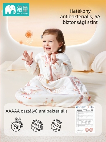 Csecsemő alváshálózsák, egész éves használatra, 80–100 cm-es gyerekeknek, 100% pamut, őszi-téli