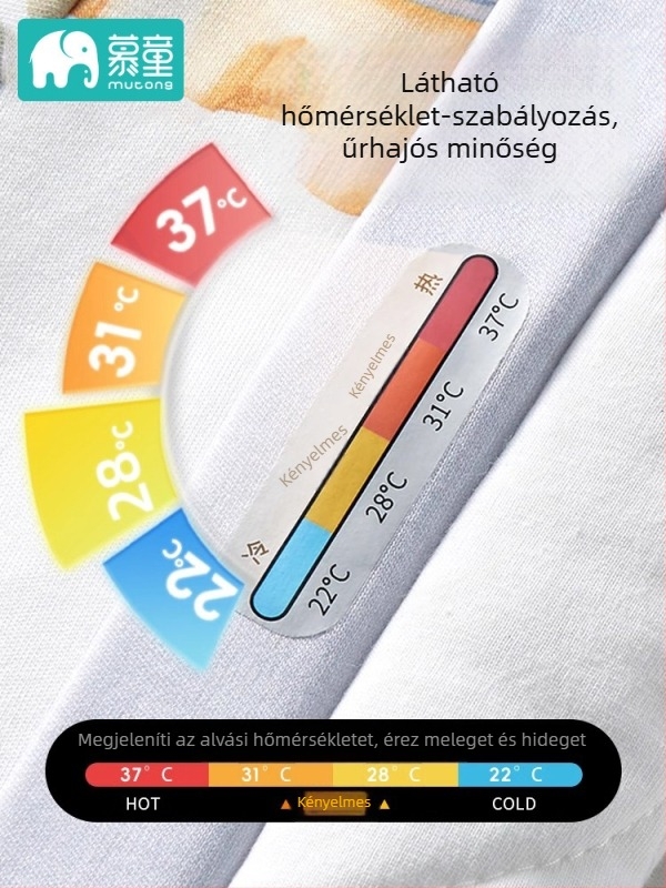 Csecsemő alváshálózsák, egész éves használatra, 80–100 cm-es gyerekeknek, 100% pamut, őszi-téli