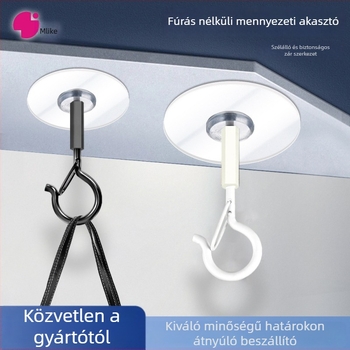 Ragasztó mennyezeti horog lámpásokhoz, fényfüzérhez és szúnyoghálókhoz – Vas, Egykaros, Modern minimalizmus, 5–10 kg teherbírás