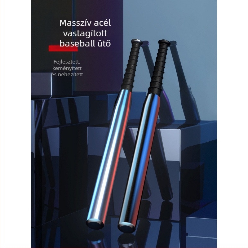 Baseballütő, autóvédelmi bot autóhoz, háztartási használatra, vastagított fémötvözet