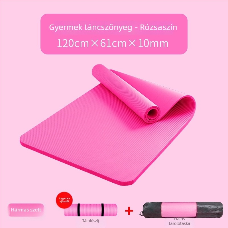 Jóga matrac táncra és kínai tánc gyakorlására, otthoni használatra, blokkokkal, 10 mm vastagságú