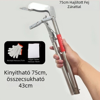 Rozsdamentes acél haltartó klipek — hordozható, kihúzható kültéri strand eszköz szemétgyűjtésére (Anyag: rozsdamentes acél; Márka: Egyéb; Engedélyezett magánmárka: Nem)
