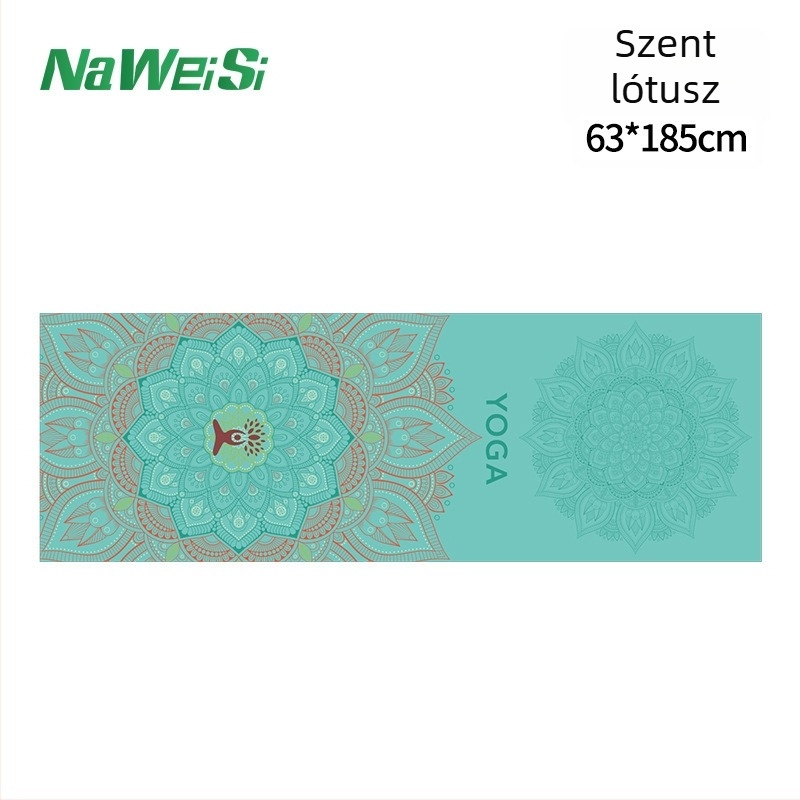 Jóga törölköző a matracra: csúszásmentes, nedvszívó, kétoldalas fleece, gyorsan szárad, géppel mosható