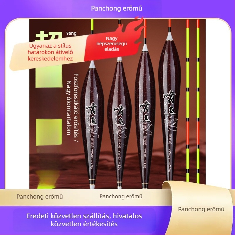 Vertikális sodrású horgászúszó - nano anyag, nagy érzékenység, vastagított kialakítás, modell 32889