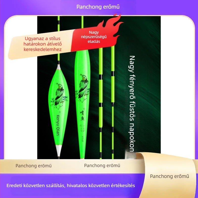 Vertikális sodrású horgászúszó - nano anyag, nagy érzékenység, vastagított kialakítás, modell 32889