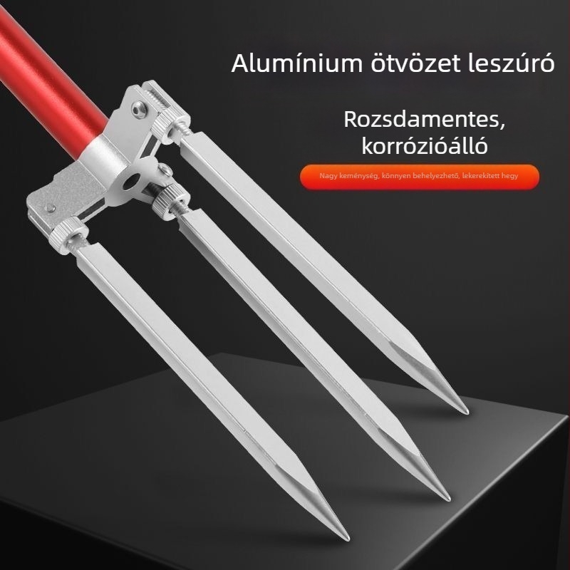 3–in–1 horgászbot-tartó kültéri használatra, hordozható multifunkcionális tartó etetőtálcával