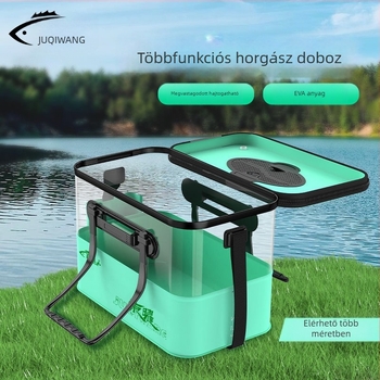 Camper EVA Összecsukható Átlátszó Halas Tartály – Kültéri Horgászathoz, Multifunkcionális Doboz