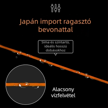 PE bevonattal ellátott Dyneema főzsinór, kopásálló, nagy szakítószilárdságú, tengeri horgászathoz, műcsalis és horgonyzott horgászathoz