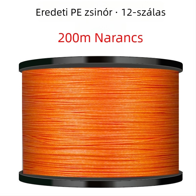 PE bevonattal ellátott Dyneema főzsinór, kopásálló, nagy szakítószilárdságú, tengeri horgászathoz, műcsalis és horgonyzott horgászathoz