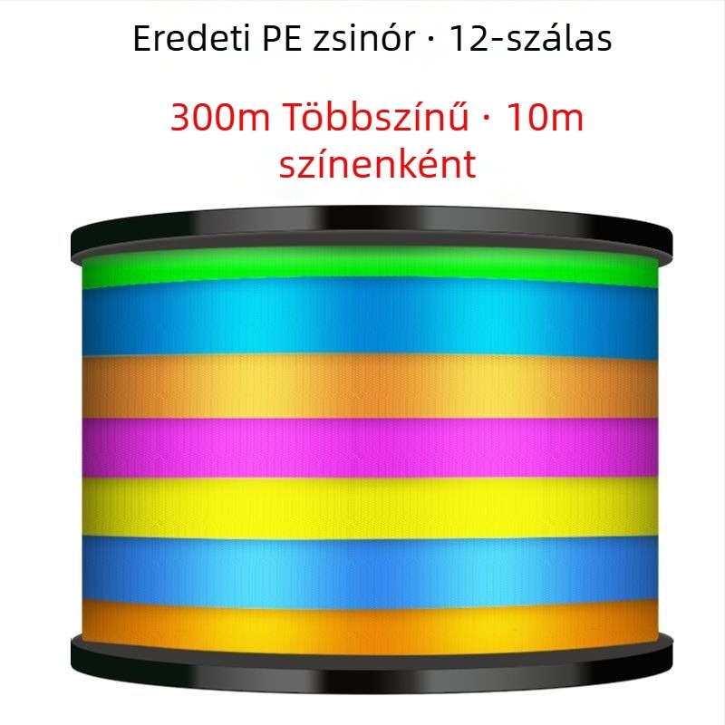 PE bevonattal ellátott Dyneema főzsinór, kopásálló, nagy szakítószilárdságú, tengeri horgászathoz, műcsalis és horgonyzott horgászathoz