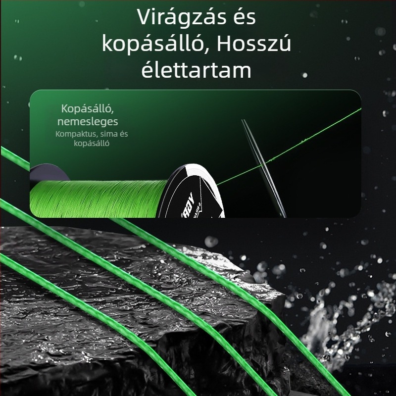 YGR X8 sodrott tengeri horgász fő zsinór, 8 szál, 100/150 m, PE