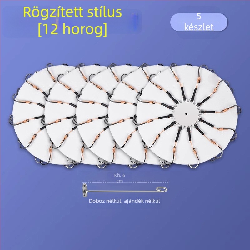 Flip horog készlet, 8-as számú horog, tározó tónál horgászathoz, 1 db