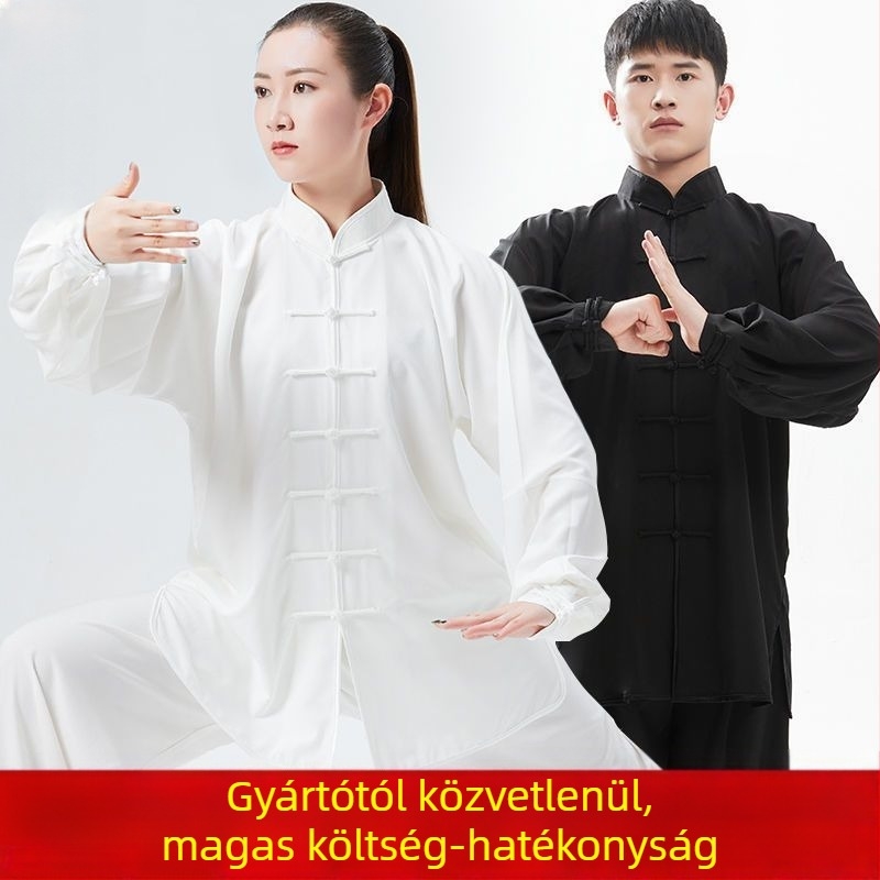 Tai Chi ruházat, korduró szövet, 100% len, előadási ruházat