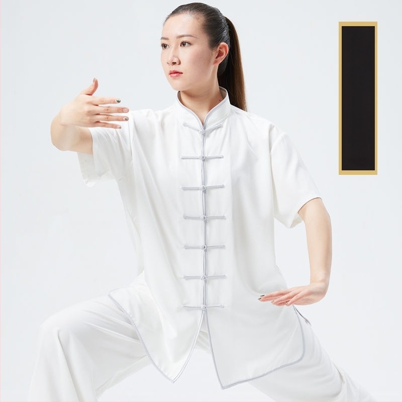 Tai Chi ruházat, korduró szövet, 100% len, előadási ruházat