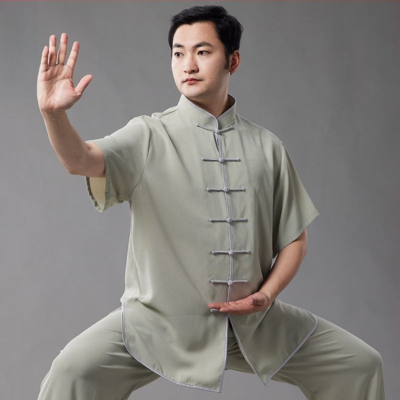 Tai Chi ruházat, korduró szövet, 100% len, előadási ruházat