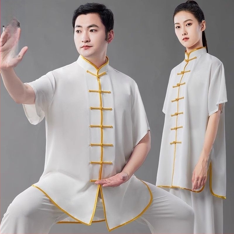 Tai Chi ruházat, korduró szövet, 100% len, előadási ruházat