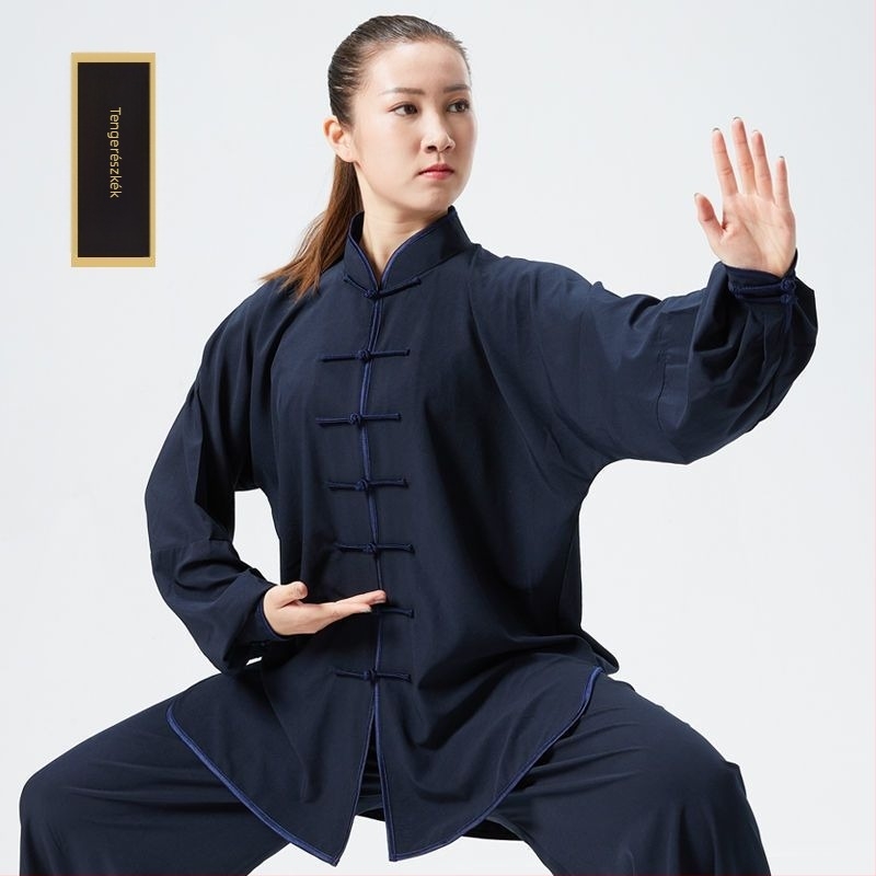 Tai Chi ruházat, korduró szövet, 100% len, előadási ruházat