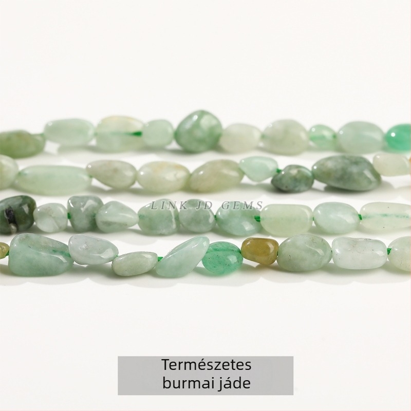 DIY kristály gyöngy készlet — szabálytalan természetes kő gyöngyök (rózsakvarc, ametiszt) ékszerkészítéshez