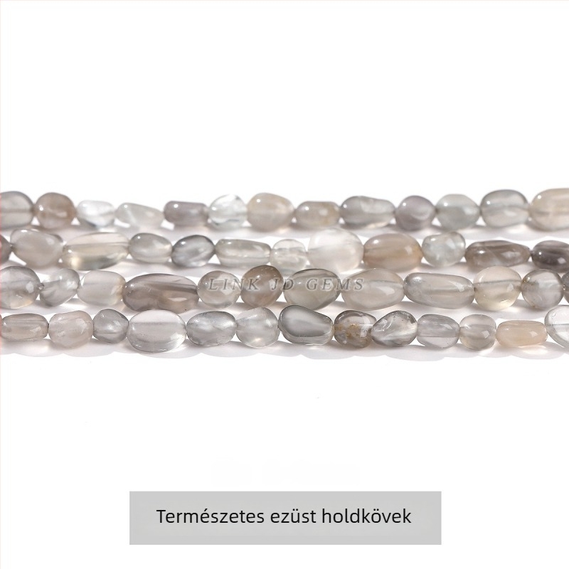 DIY kristály gyöngy készlet — szabálytalan természetes kő gyöngyök (rózsakvarc, ametiszt) ékszerkészítéshez