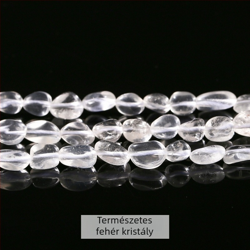 DIY kristály gyöngy készlet — szabálytalan természetes kő gyöngyök (rózsakvarc, ametiszt) ékszerkészítéshez
