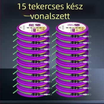 Aranyszálas horgász damilszett – előkötött fő damil, késztermék, puha készlet, teljes készlet