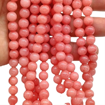 8 mm természetes kő gyöngyök, kör alakúak, totem mintával, DIY ékszerekhez