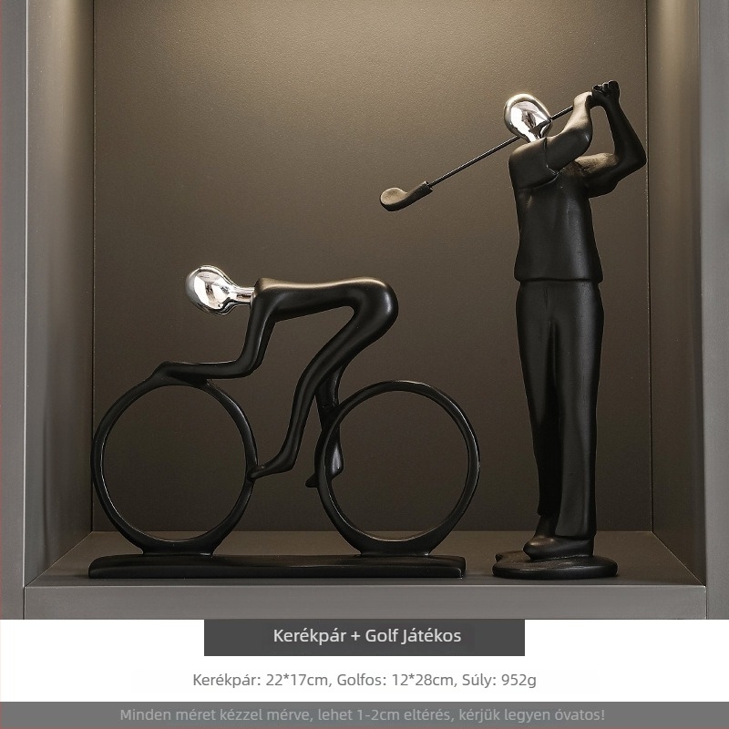 Állat díszfigurák készlet boros szekrényhez és nappalihoz - kerámiaműgyanta, könnyed luxus stílus, Seashell Sea márka