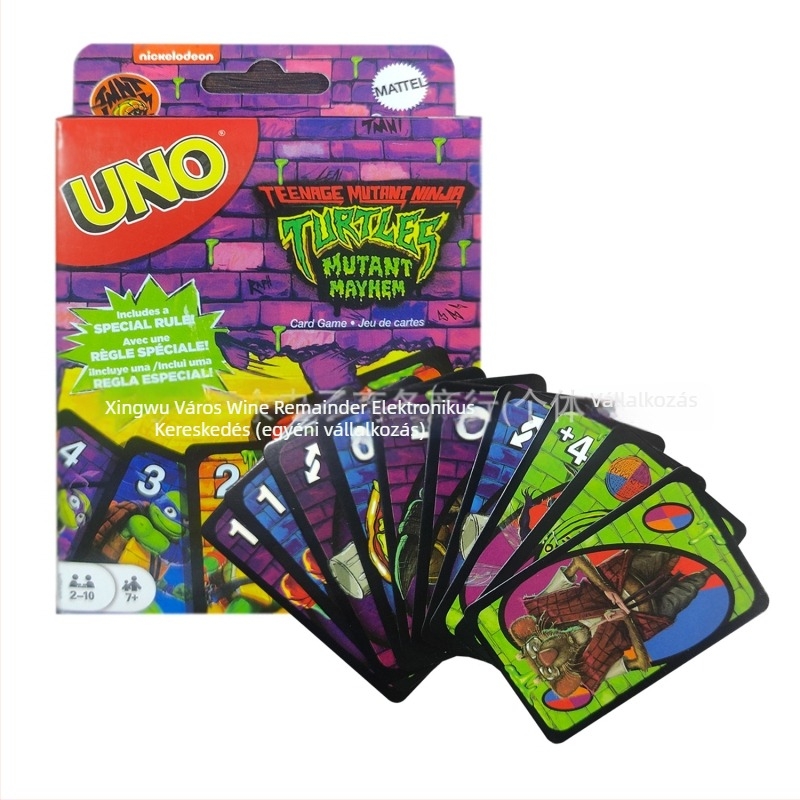 UNO Sanrio kártya társasjáték fém doboz verzióban (papír kártyák, 4–35 éveseknek, ideális vidámparki eseményekhez, szórakozás és puzzle)