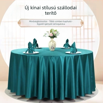 Szállodai nagy körasztalterítő, duplarétegű, prémium éttermi textil