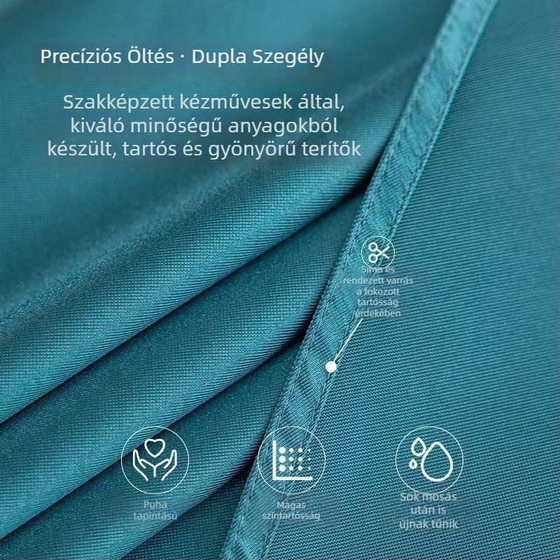 Szállodai nagy körasztalterítő, duplarétegű, prémium éttermi textil