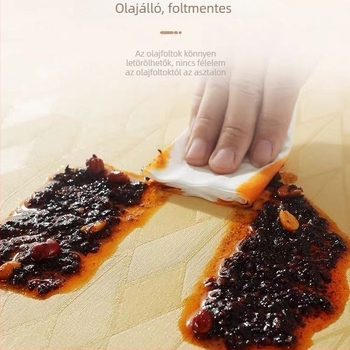 Kör alakú PU bőr asztalvédő, vízálló, olajálló, hőálló, modern minimalist design