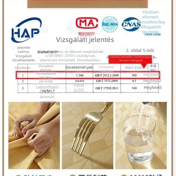 Kör alakú PU bőr asztalvédő, vízálló, olajálló, hőálló, modern minimalist design